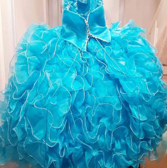 Blue/Silver Dress - Picture 2 of 3